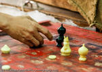 Playing Chess on a Street Market, Bangkok, Thailand, 2007
