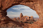 Turret Arch through North Window, Arches National Park, USA, 2009