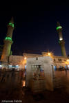 King Hussein Mosque at night, Amman, Jordan, 2010